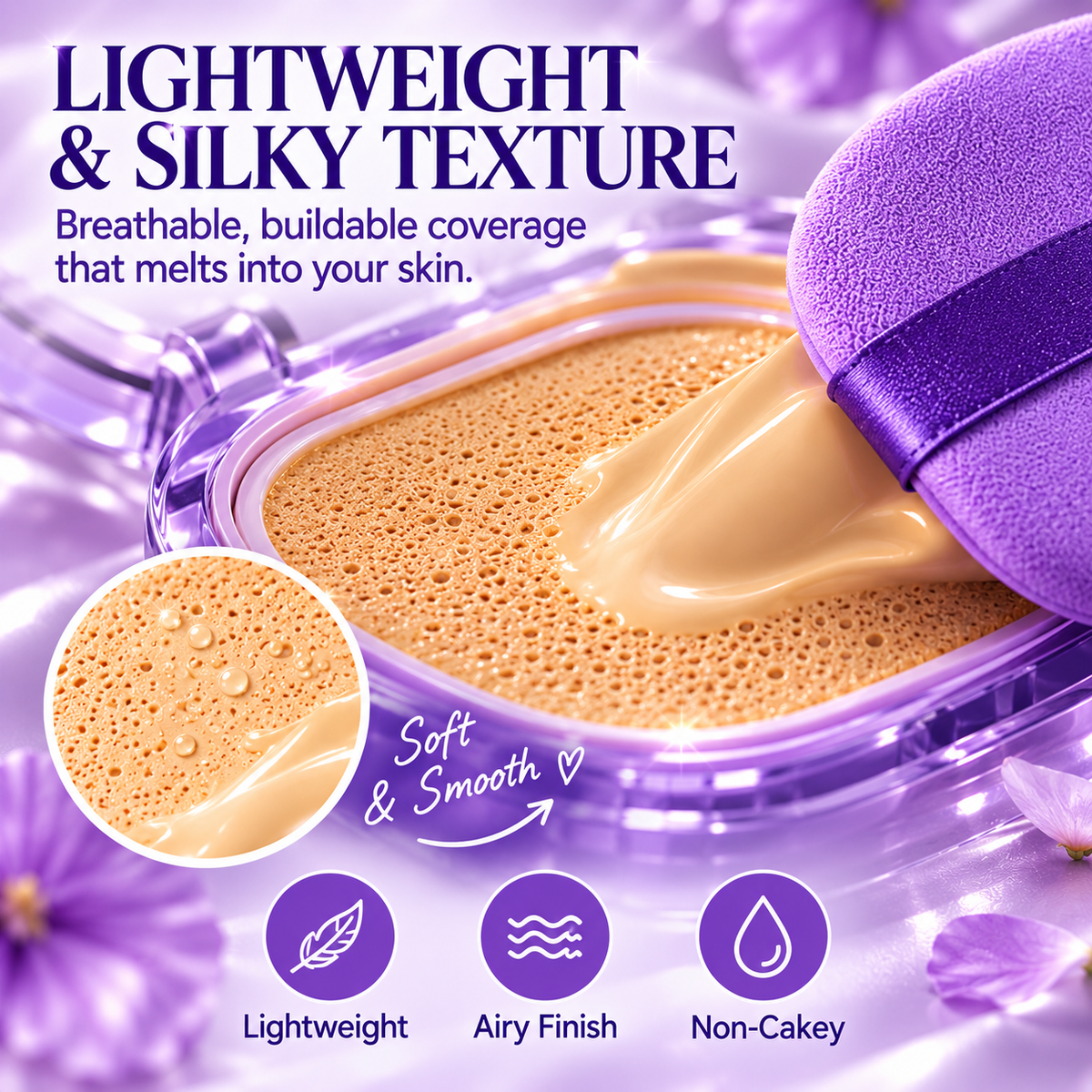 Full Coverage Concealer Cream | 24H Long Lasting Waterproof Concealer with Puff | Lightweight Flawless Concealer for Acne Dark Spots Under Eye