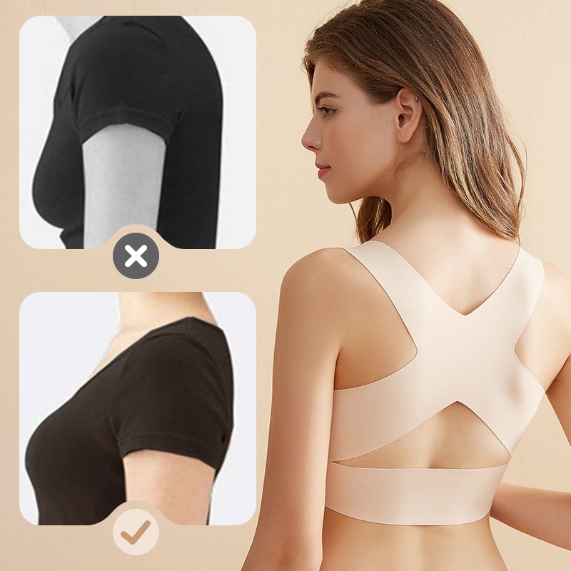 💕💕💕Cross Back Front Closure Wireless Posture Support Bra