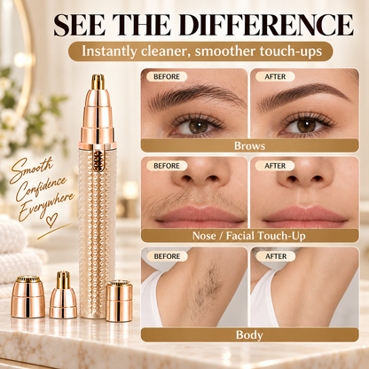 ✂️ 2026 Sale — Over 38,000 Sold!🔥 Portable Electric Eyebrow Trimmer – Interchangeable Heads 🪒