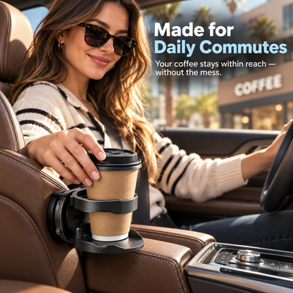 📢📢Drinks rolling all over your car?🔥🔥 ⏰Must-have for road trips & commutes,Car Seat Headrest Cup Holder with Hooks