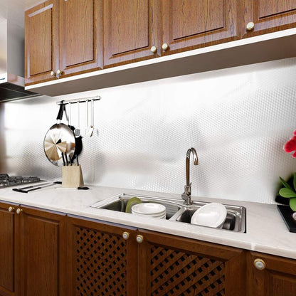 Peel & Stick Aluminum Foil Wallpaper~~