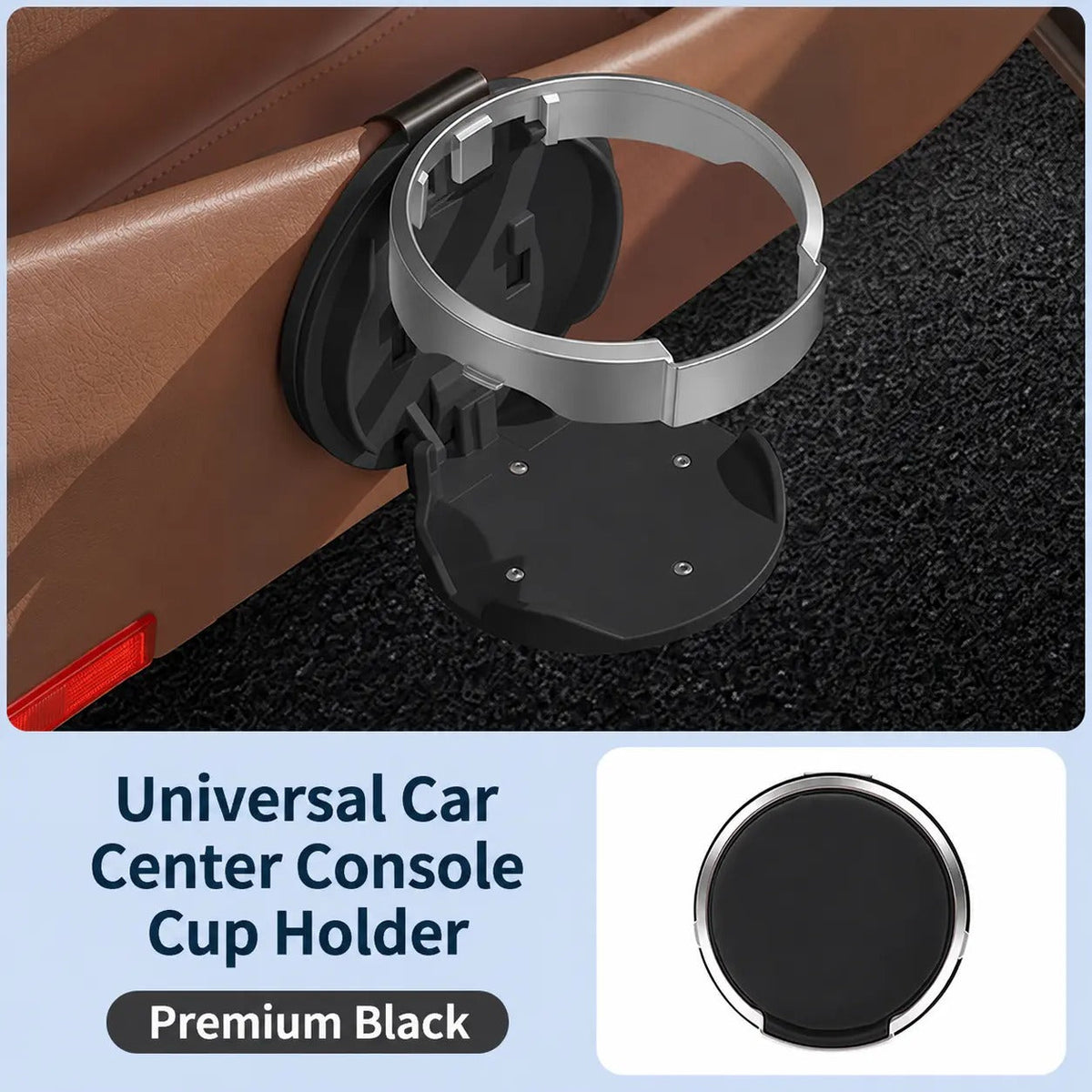 📢📢Drinks rolling all over your car?🔥🔥 ⏰Must-have for road trips & commutes,Car Seat Headrest Cup Holder with Hooks