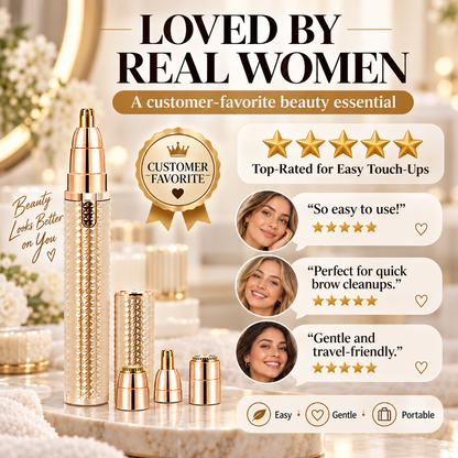 ✂️ 2026 Sale — Over 38,000 Sold!🔥 Portable Electric Eyebrow Trimmer – Interchangeable Heads 🪒