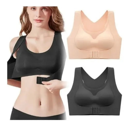 💕💕💕Cross Back Front Closure Wireless Posture Support Bra