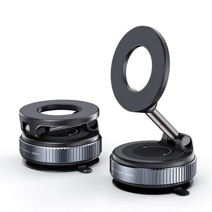 💥 Stop Fumbling Mid-Drive | Stable Magnetic Car Mount,🧲 One-Twist Lock | 360° Rotatable Magnetic Phone Mount